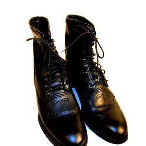 Ariat Heritage Lacer II Boots Women 7.5 Black Leather Western GREAT CONDITION!